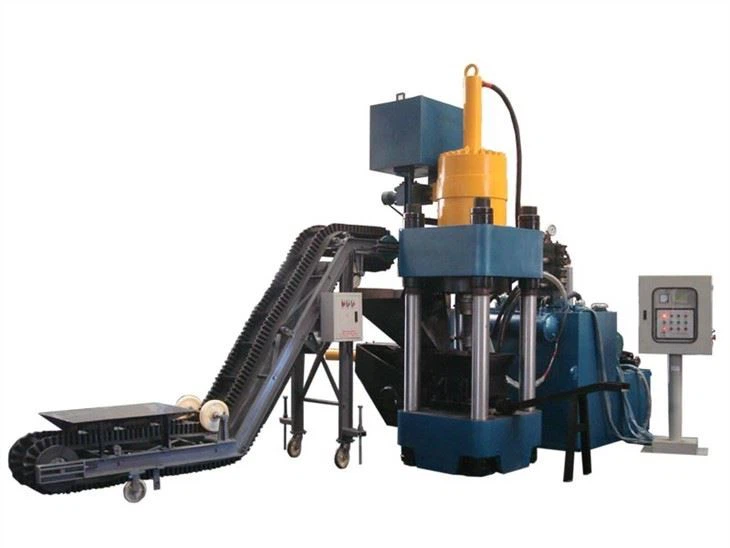 Prasa hydrauliczna do wiórów metalowych